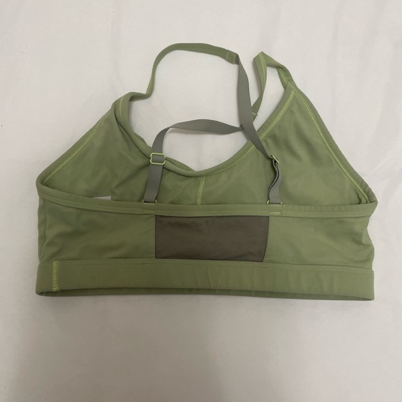 RUCHED GREEN SPORTS BRA SIZE S - Picture 5 of 9